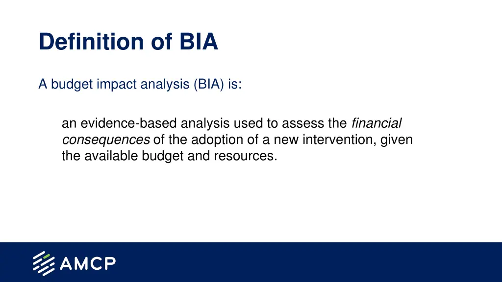 definition of bia