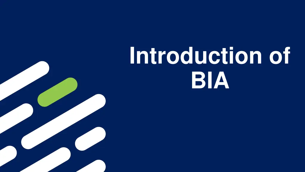 introduction of bia