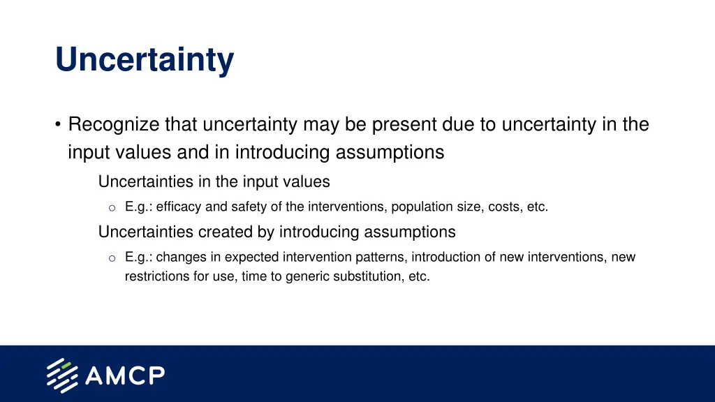 uncertainty