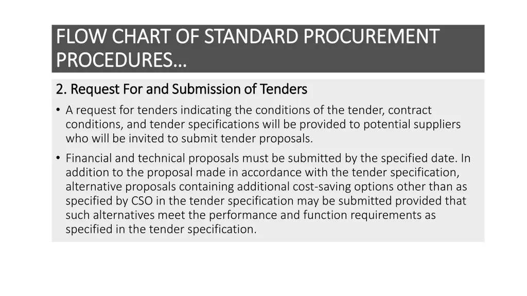 flow chart of standard procurement flow chart 1