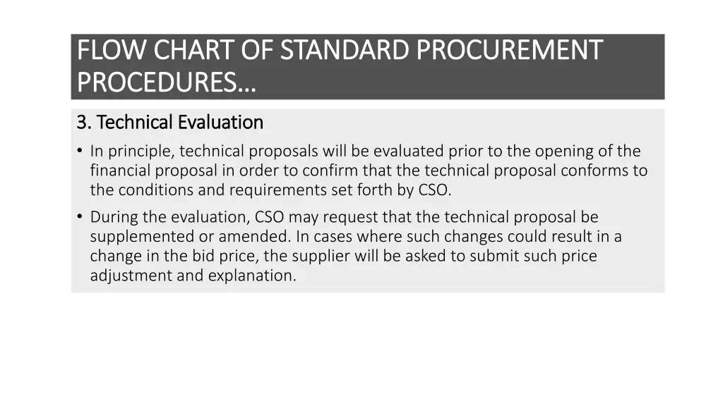 flow chart of standard procurement flow chart 2