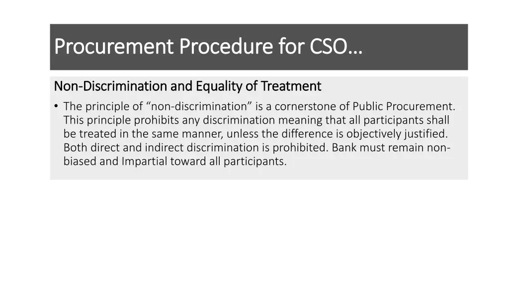 procurement procedure for cso procurement 11