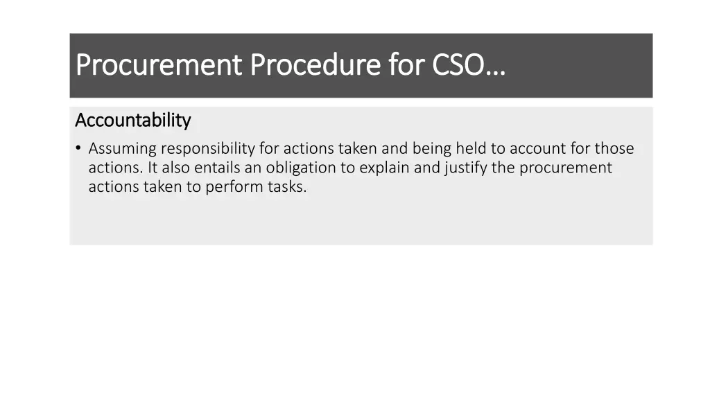 procurement procedure for cso procurement 14