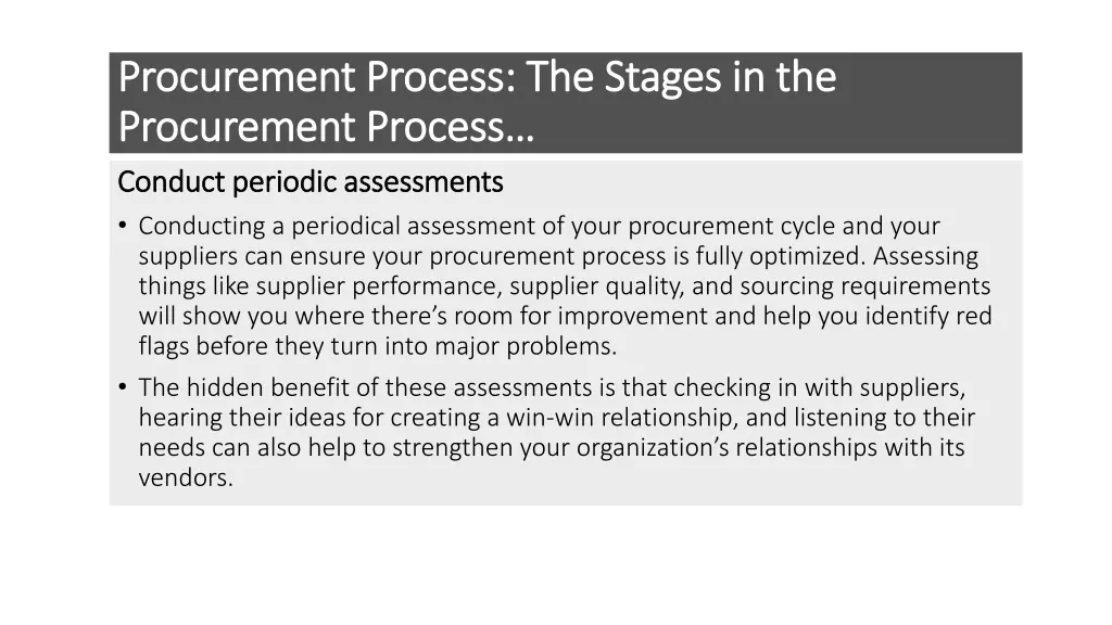 procurement process the stages in the procurement 13