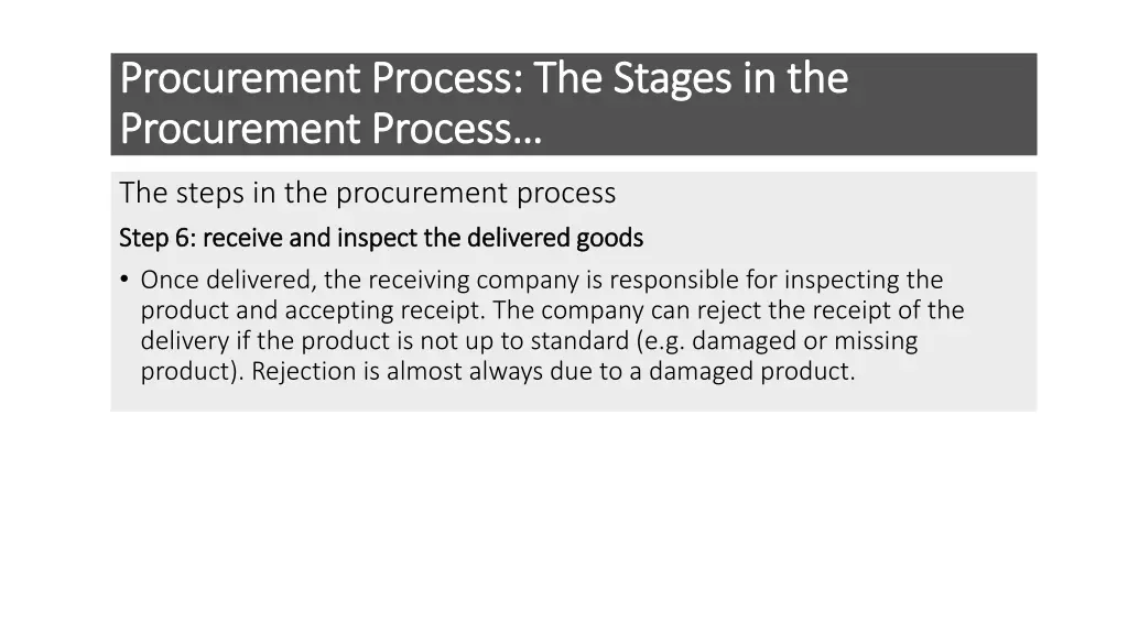 procurement process the stages in the procurement 7