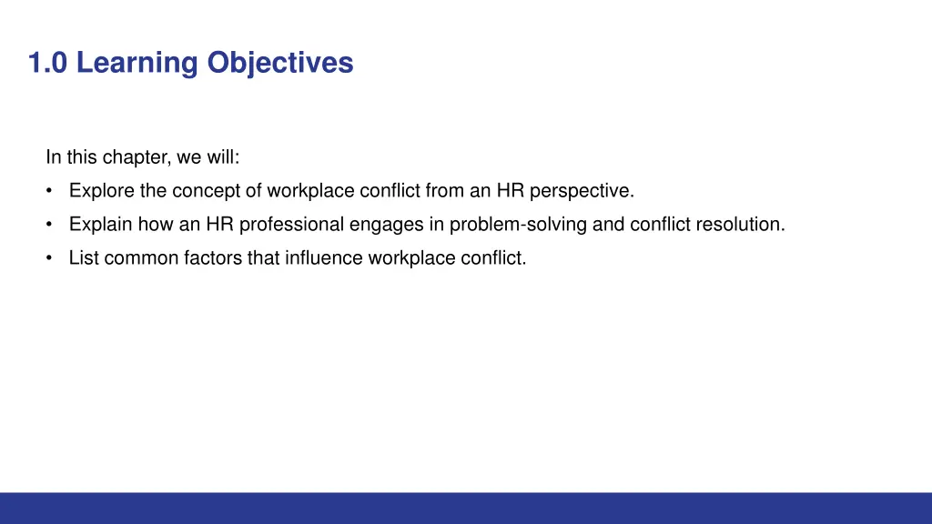 1 0 learning objectives