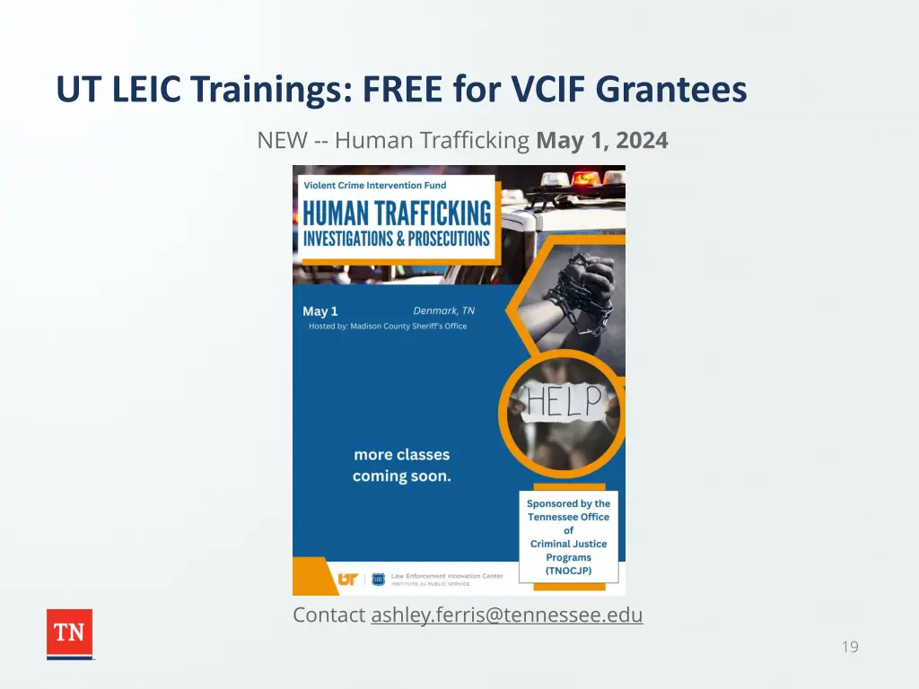 ut leic trainings free for vcif grantees 1