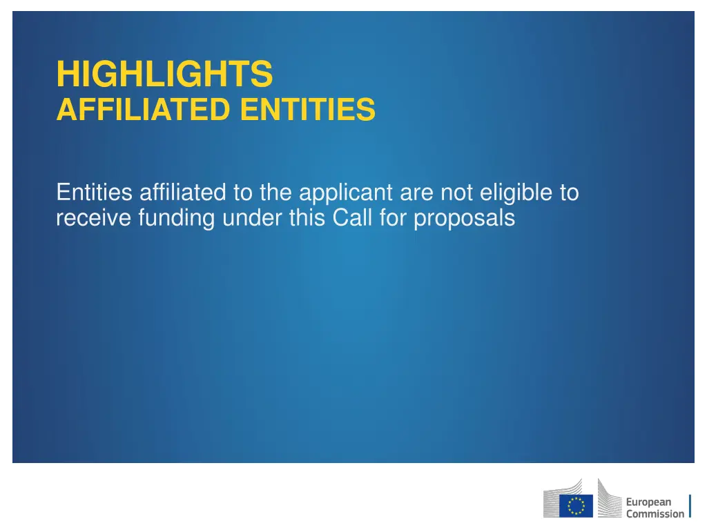 highlights affiliated entities