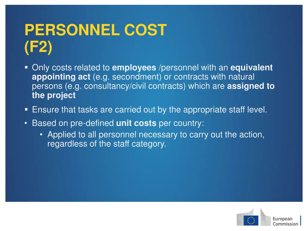 personnel cost f2