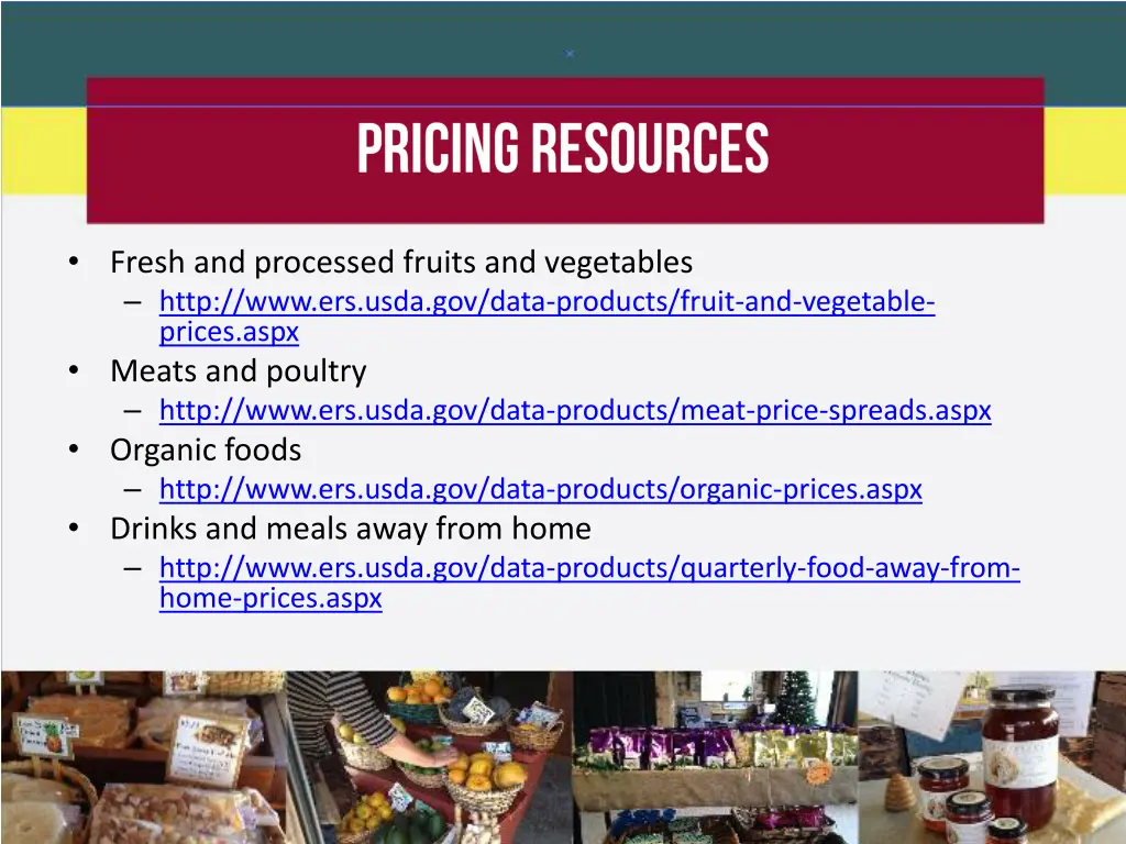 fresh and processed fruits and vegetables http