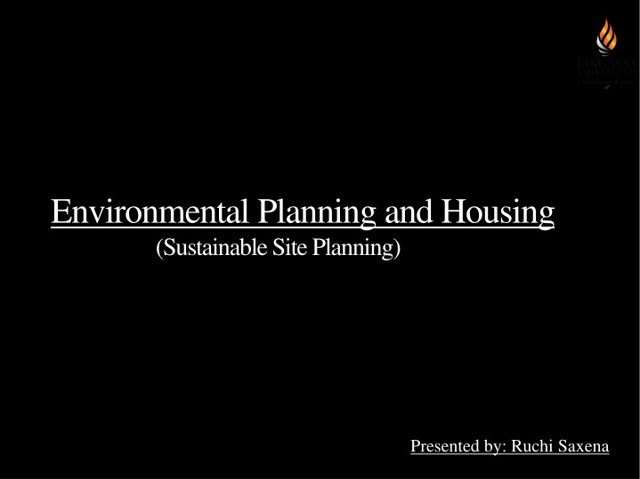 environmental planning and housing sustainable