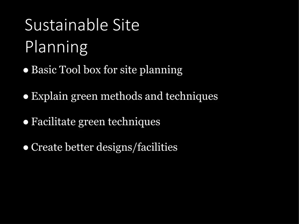 sustainable site planning 1