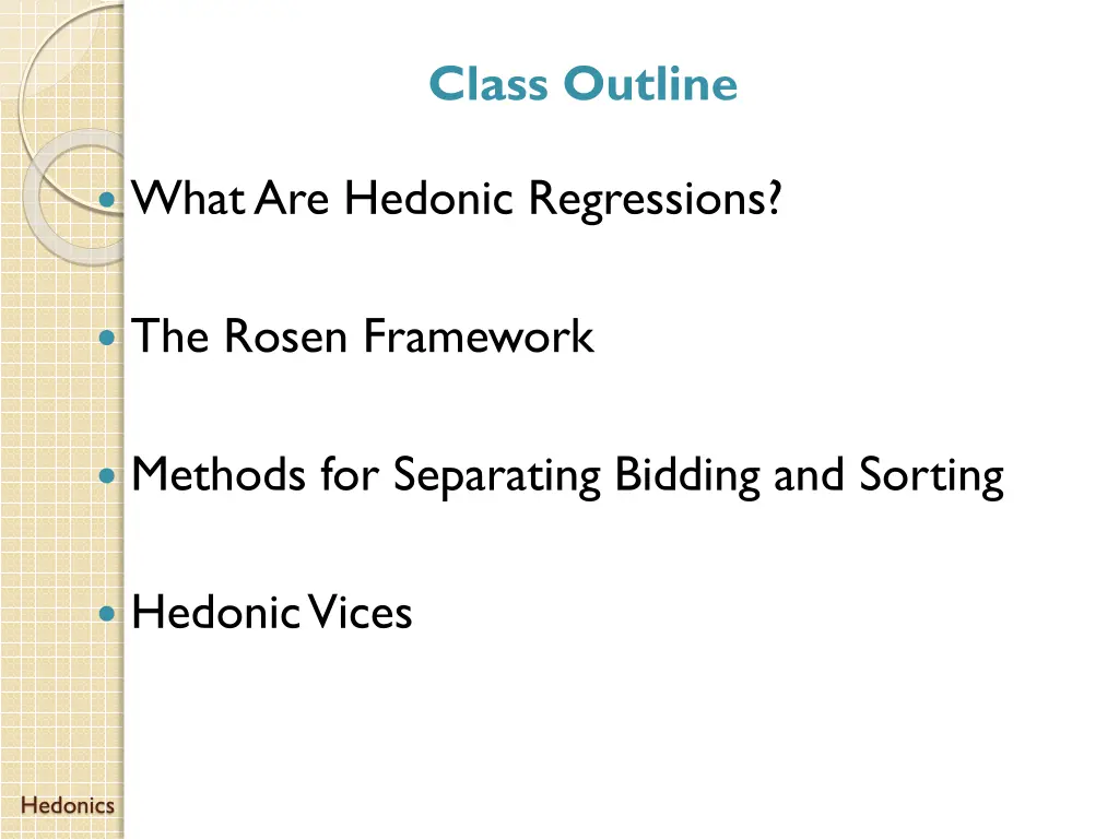 class outline