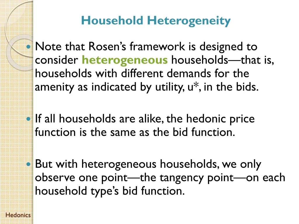 household heterogeneity