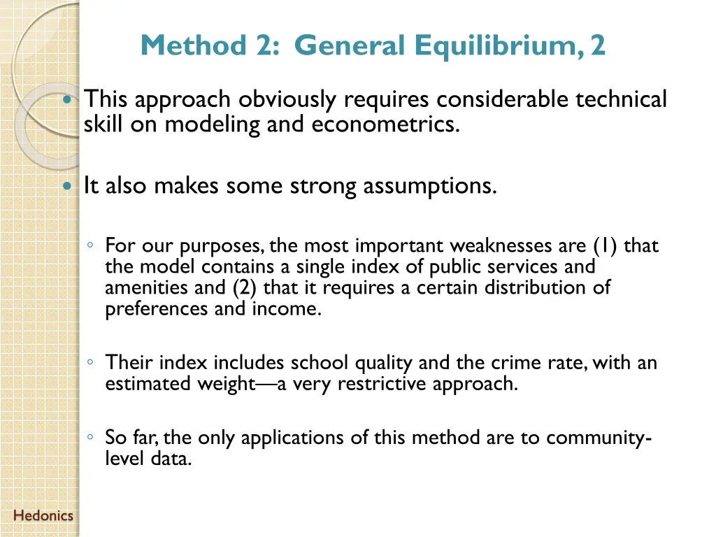 method 2 general equilibrium 2