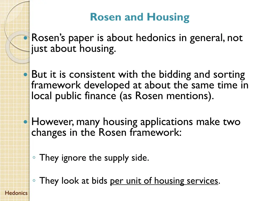 rosen and housing