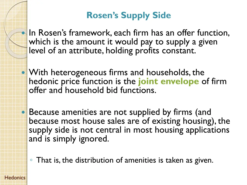 rosen s supply side