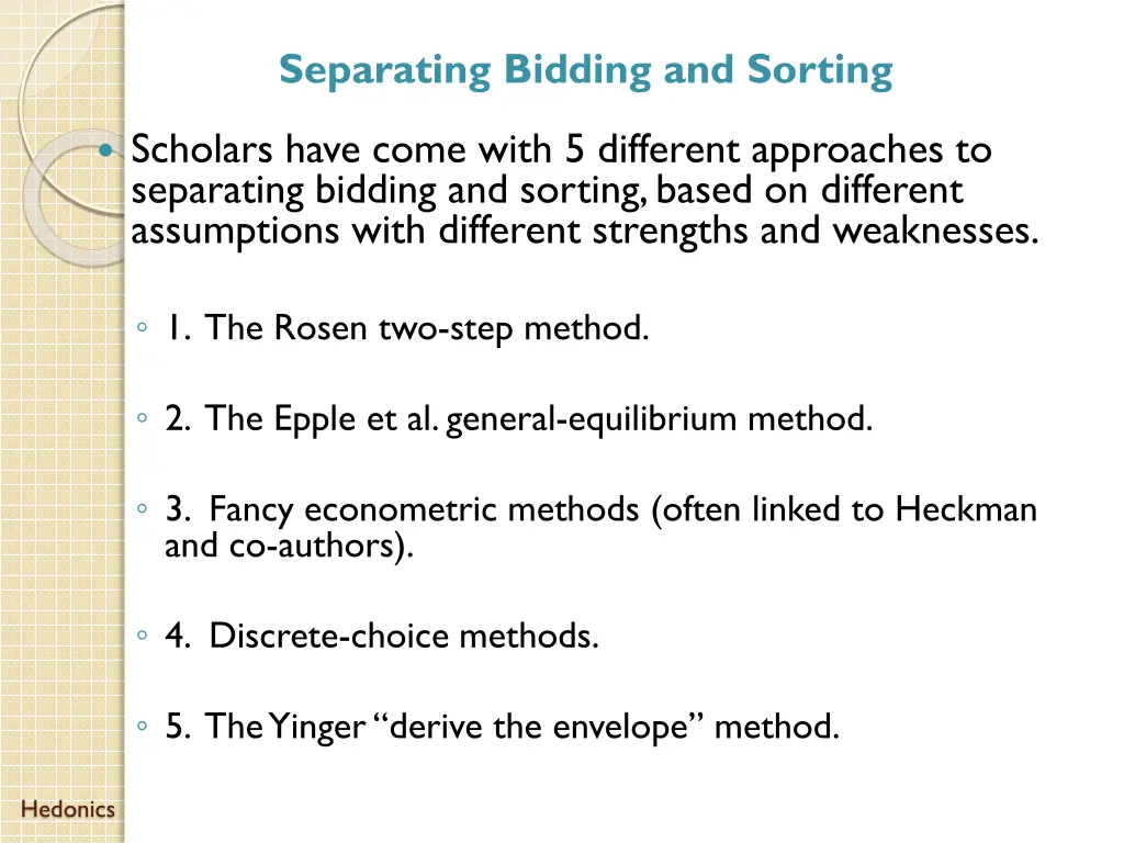 separating bidding and sorting 1