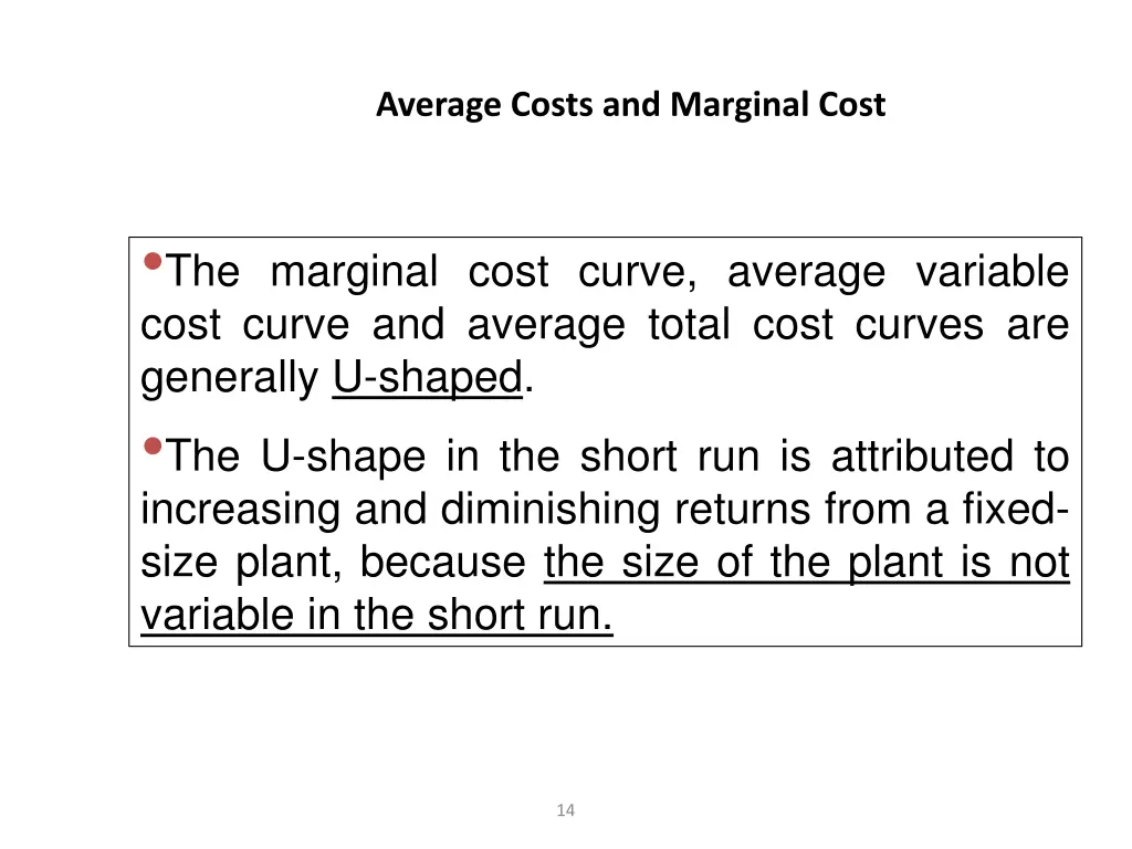 average costs and marginal cost 1