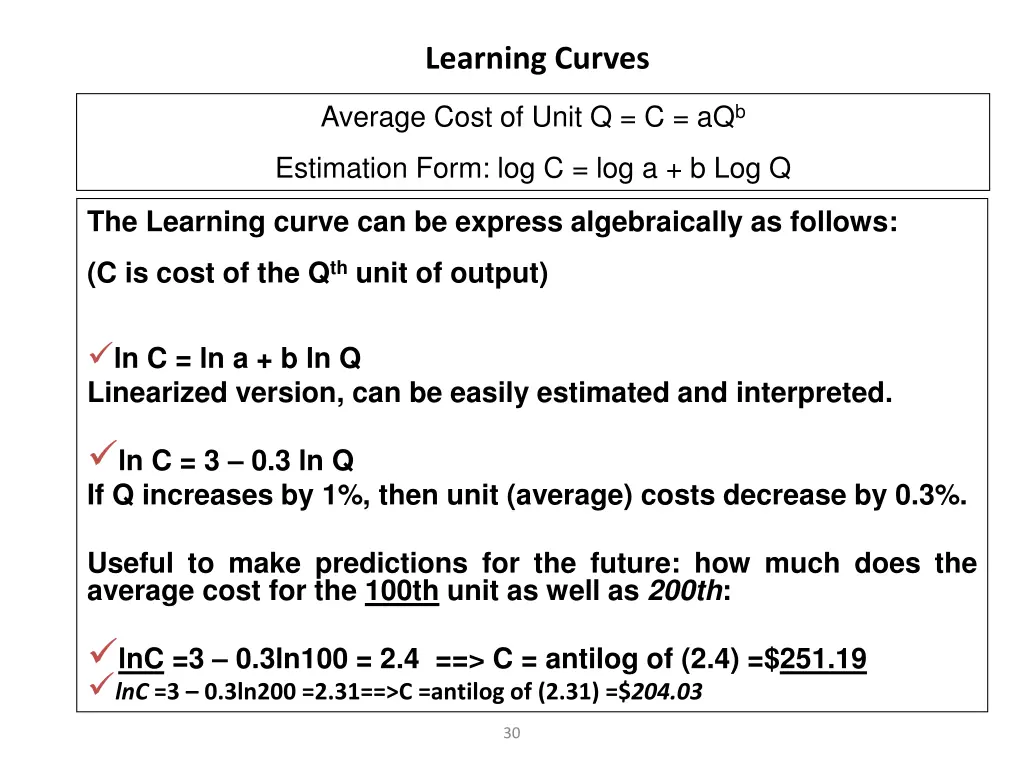 learning curves 1