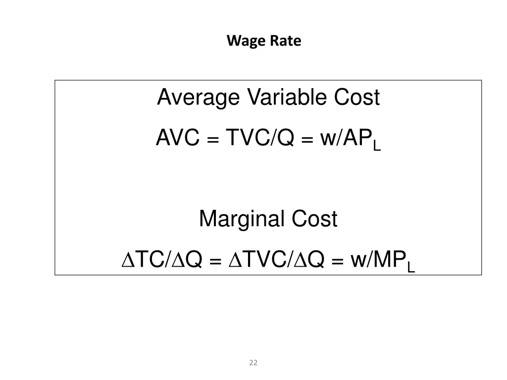 wage rate