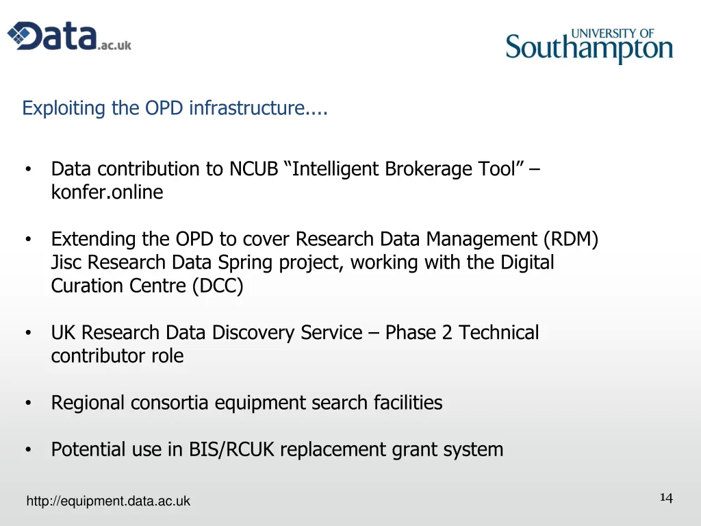 exploiting the opd infrastructure