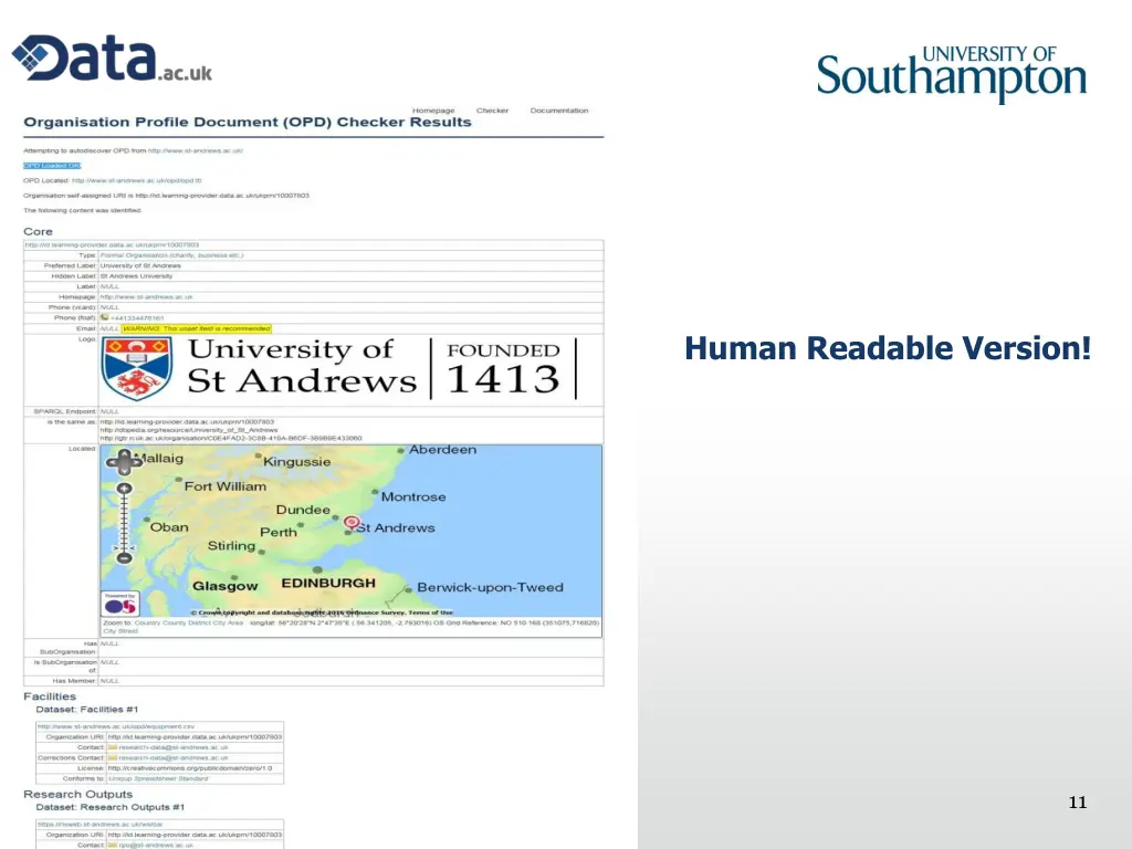 human readable version