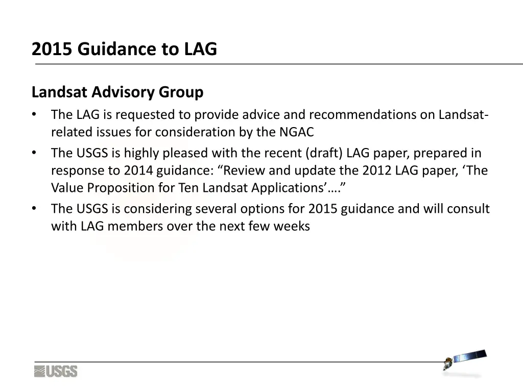 2015 guidance to lag