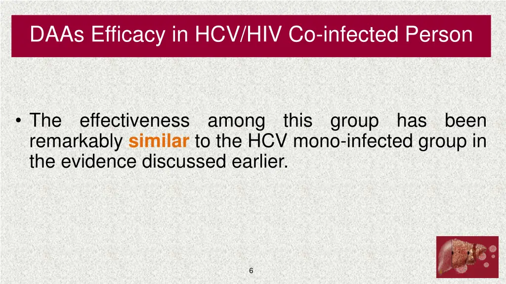 daas efficacy in hcv hiv co infected person