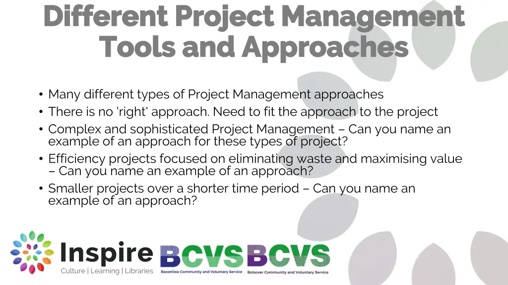 different project management different project