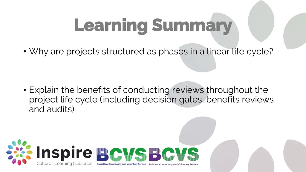 learning summary learning summary