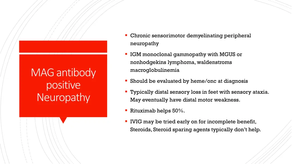 chronic sensorimotor demyelinating peripheral
