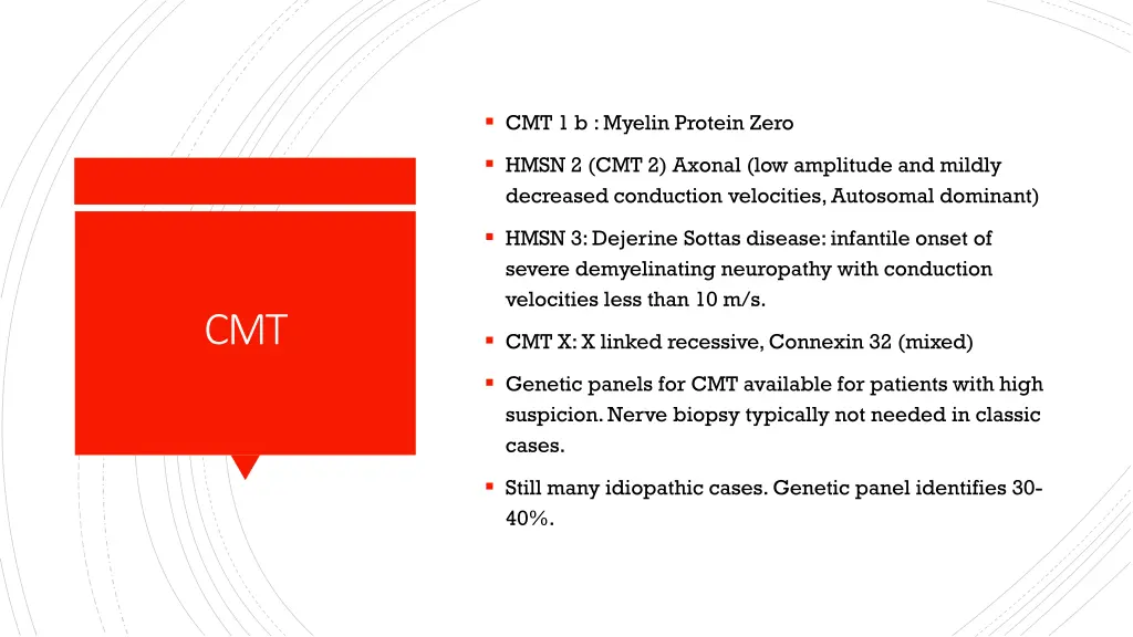 cmt 1 b myelin protein zero