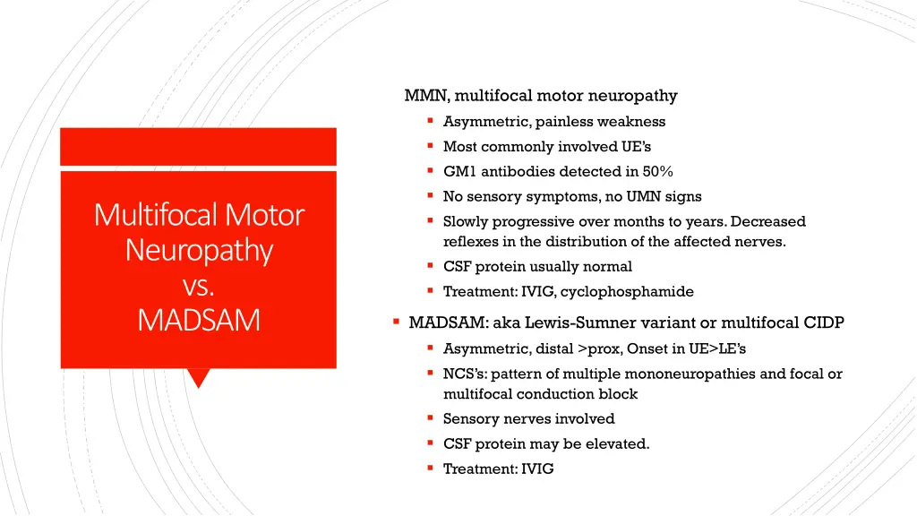 mmn multifocal motor neuropathy asymmetric