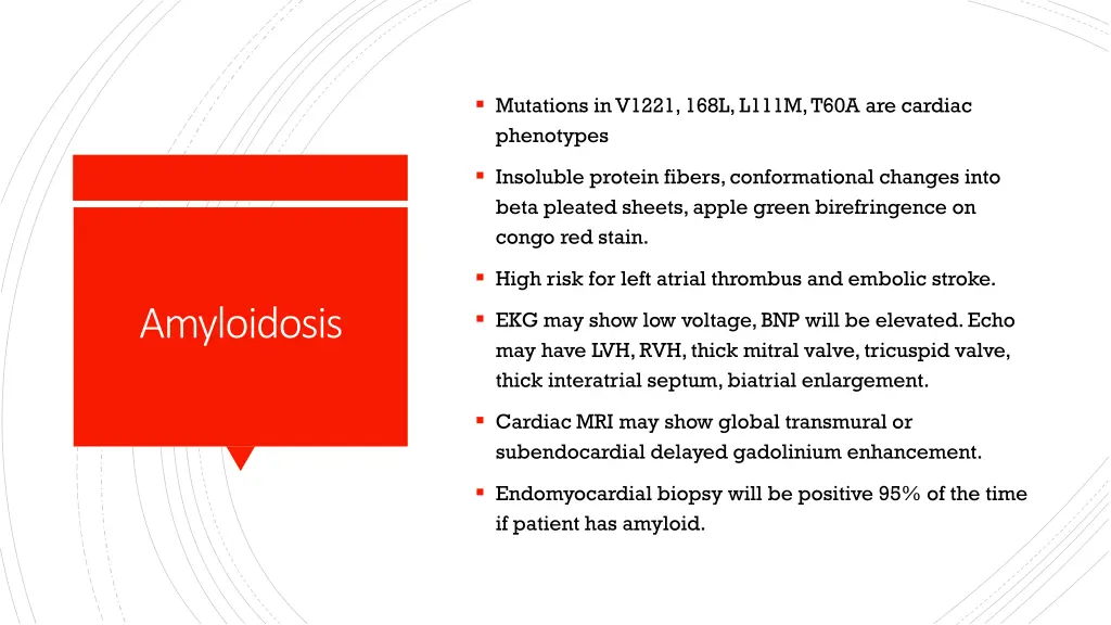 mutations in v1221 168l l111m t60a are cardiac