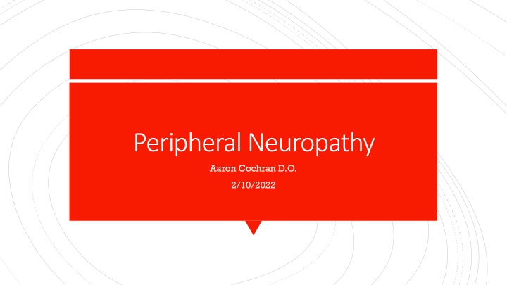 peripheral neuropathy aaron cochran d o