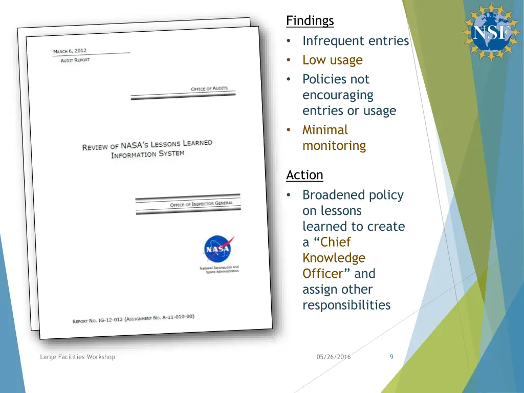 findings infrequent entries low usage policies