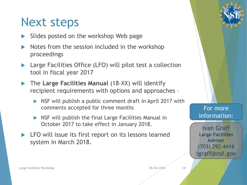 next steps