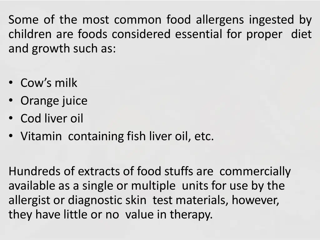 some of the most common food allergens ingested