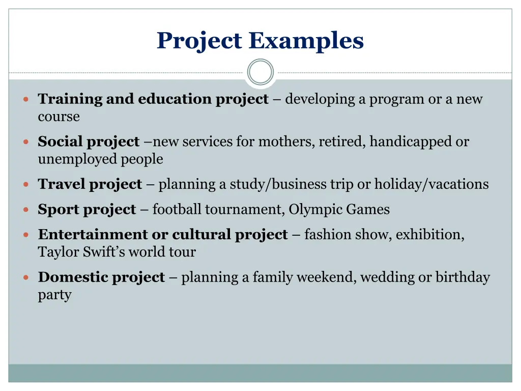project examples 1
