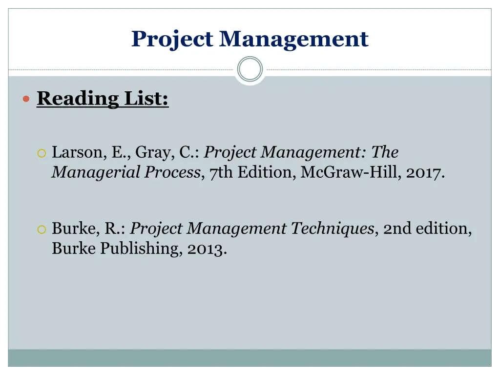 project management 1