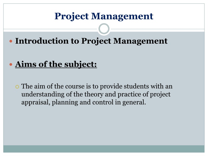 project management