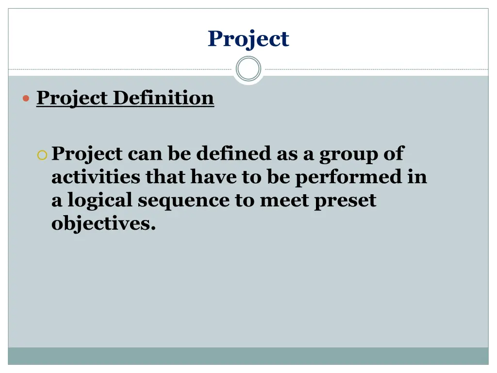 project