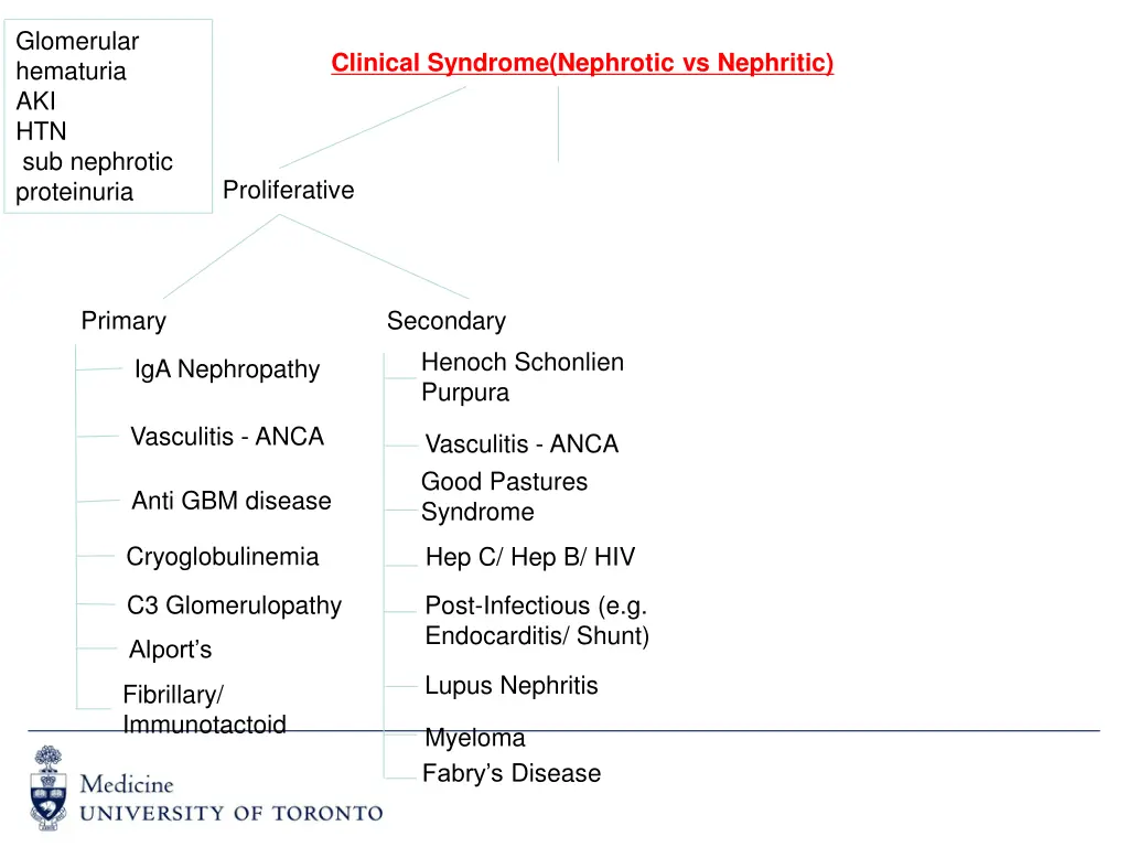glomerular hematuria aki htn sub nephrotic
