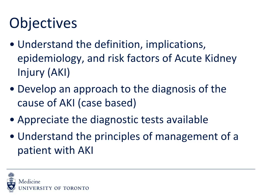 objectives