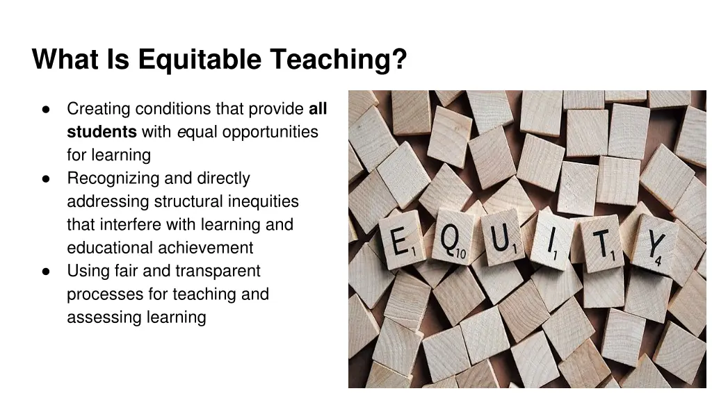 what is equitable teaching