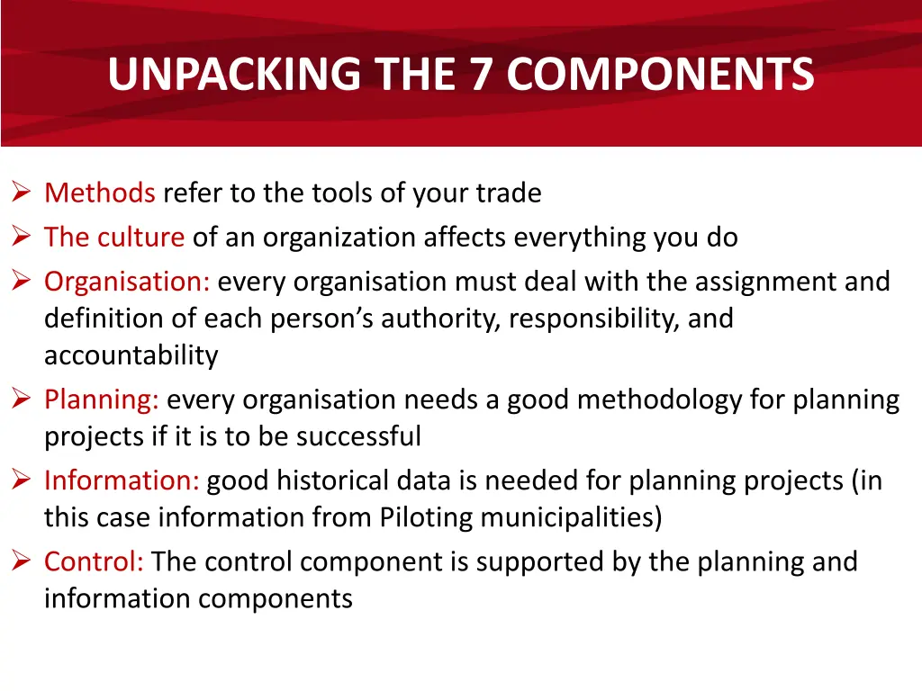 unpacking the 7 components 2