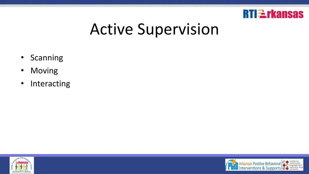 active supervision