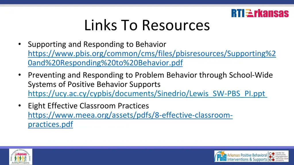 links to resources