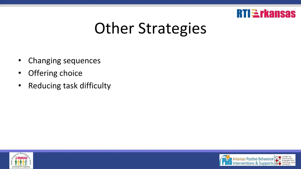 other strategies